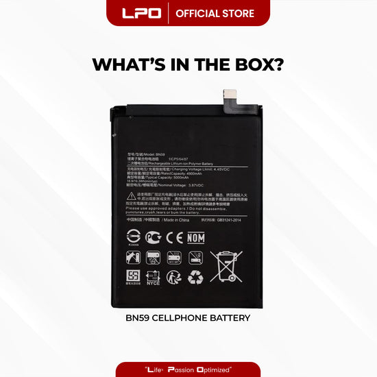 Cellphone Battery Xiaomi Redmi Note 10 2021 BN59 Compatible with Xiaomi Redmi Note 10S 2021 - LPO Laptop PC-Outlet