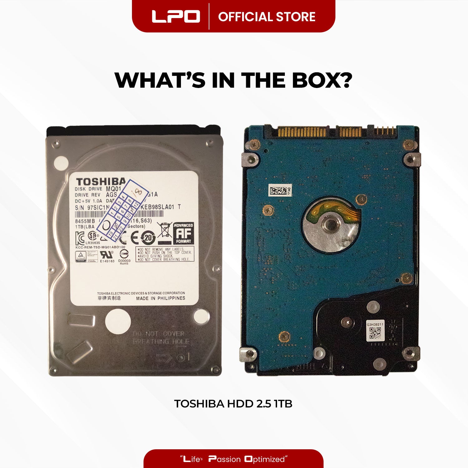 Toshiba MQ01ABD100 2.5