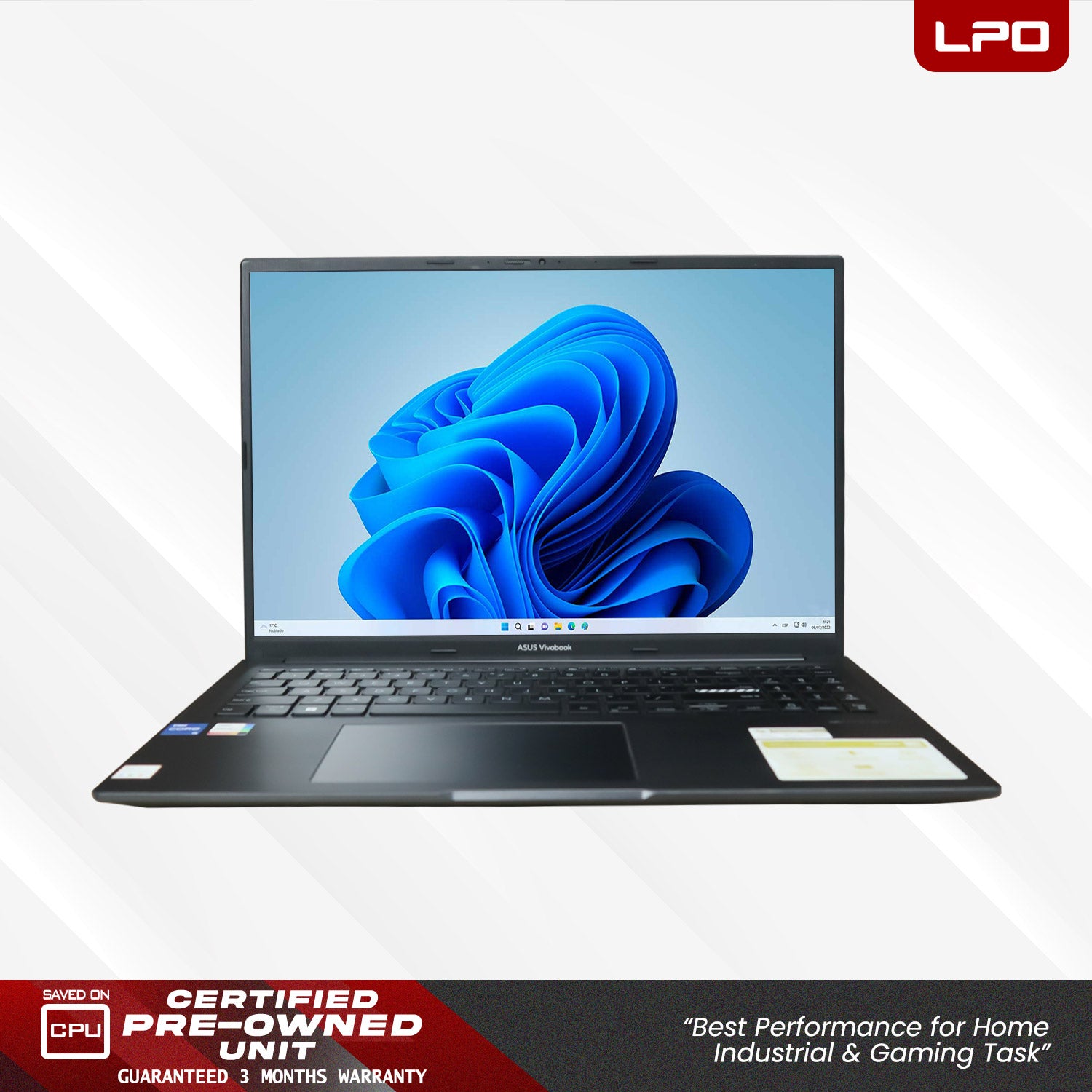 LPO Laptop Asus Vivobook 16 X1605ZA Intel Core i5-1235U @ 4.4GHz 16GB DDR4 512GB M.2 SSD Windows 11 Home 15.6