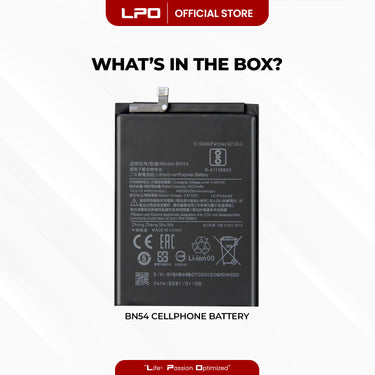 Cellphone Battery Xiaomi Redmi Note 9 2020 BN54 Compatible with M2003J15SC, M2003J15SG - LPO Laptop PC-Outlet