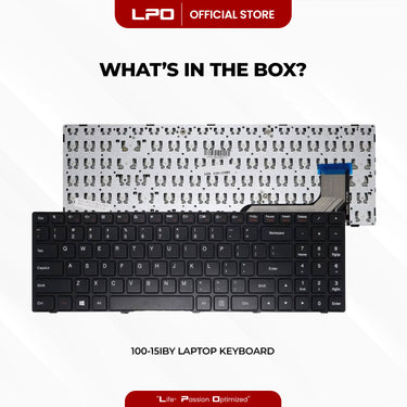 Laptop Keyboard LENOVO 100-15IBY External / Traditional Black US Compatible with Lenovo Ideapad 100-15IBY
