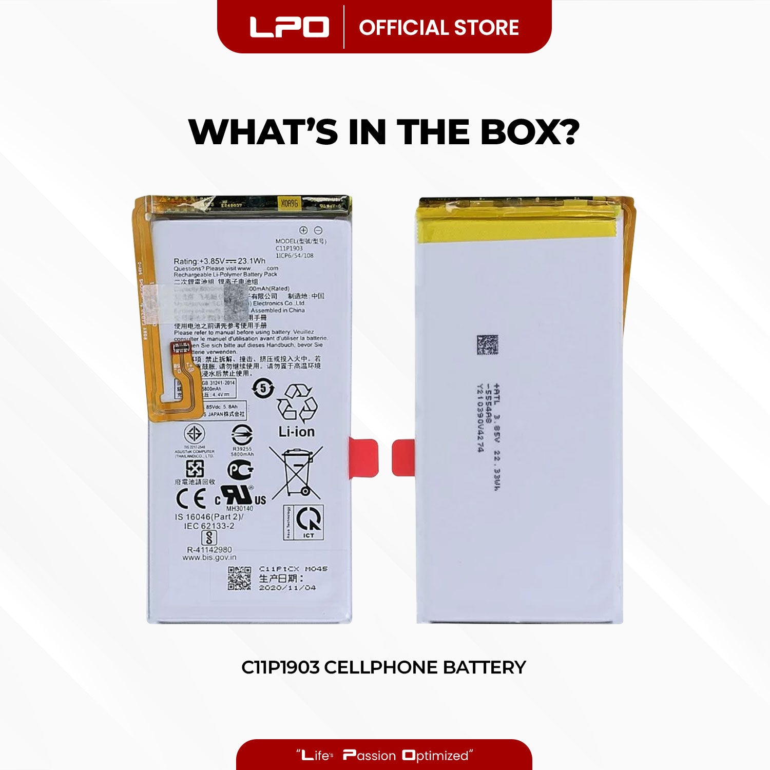 Cellphone Battery	Asus ROG Phone 3 2020 C11P1903 Compatible with ASUS_I003D, ZS661KS