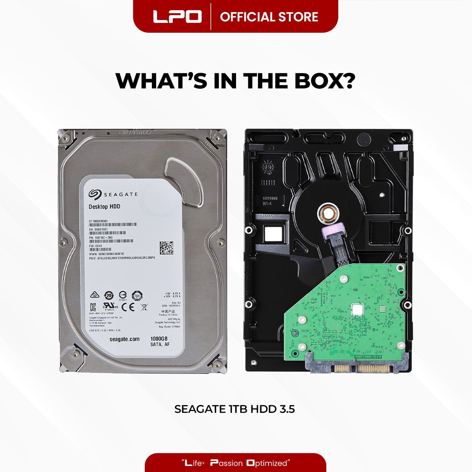 Seagate ST1000DM003 1TB HDD 3.5