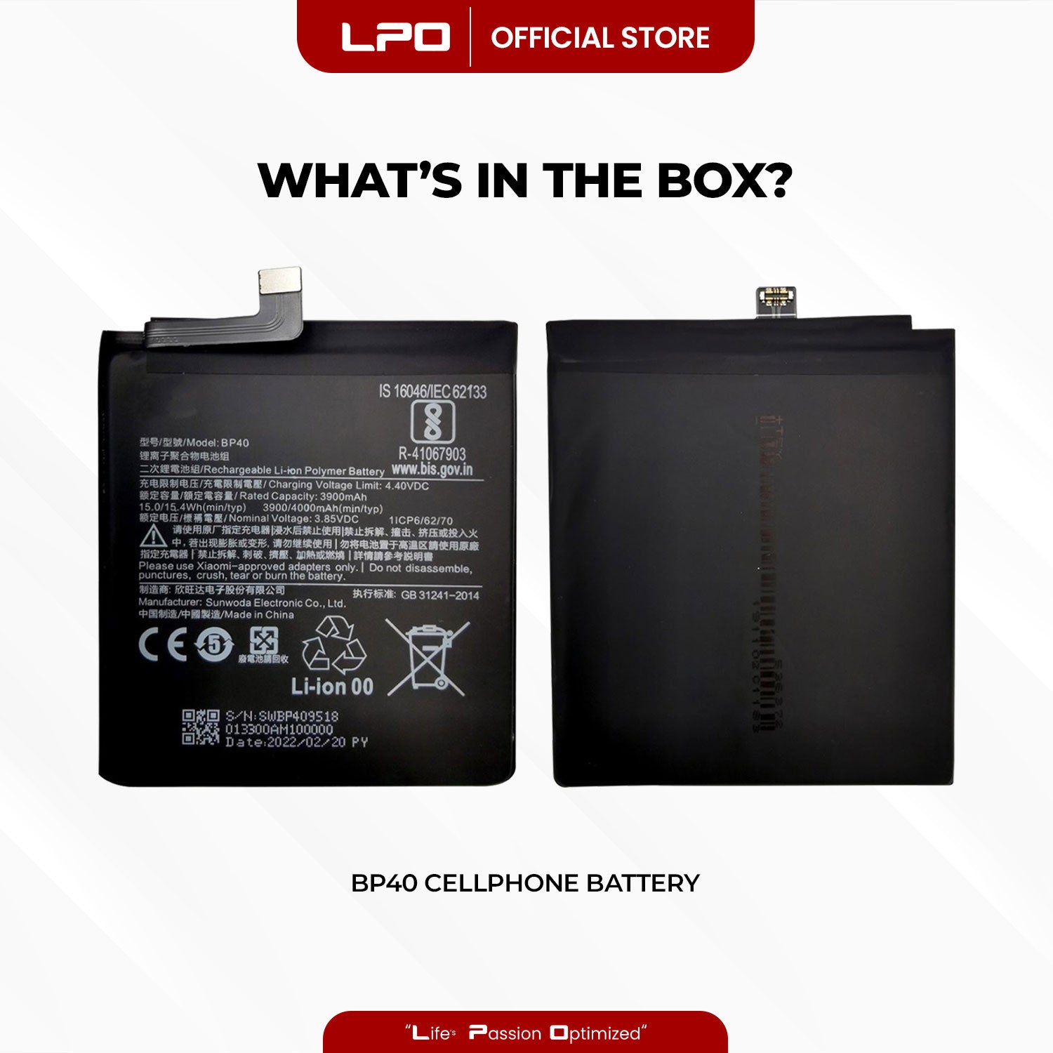 Cellphone Battery Xiaomi Redmi K20 Pro 2019 BP40 Compatible with Xiaomi Mi 9T Pro 2019 - LPO Laptop PC-Outlet