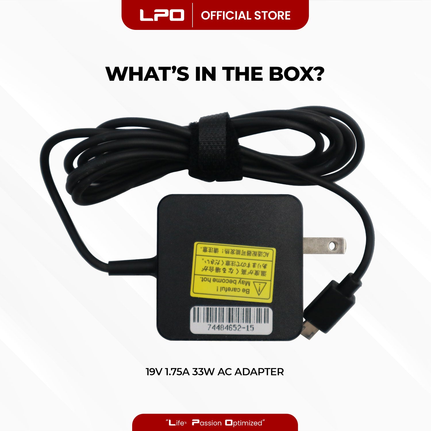 Laptop Charger Asus 19V 1.75A 33W Micro USB Type Compatible with Asus TP200S X205T