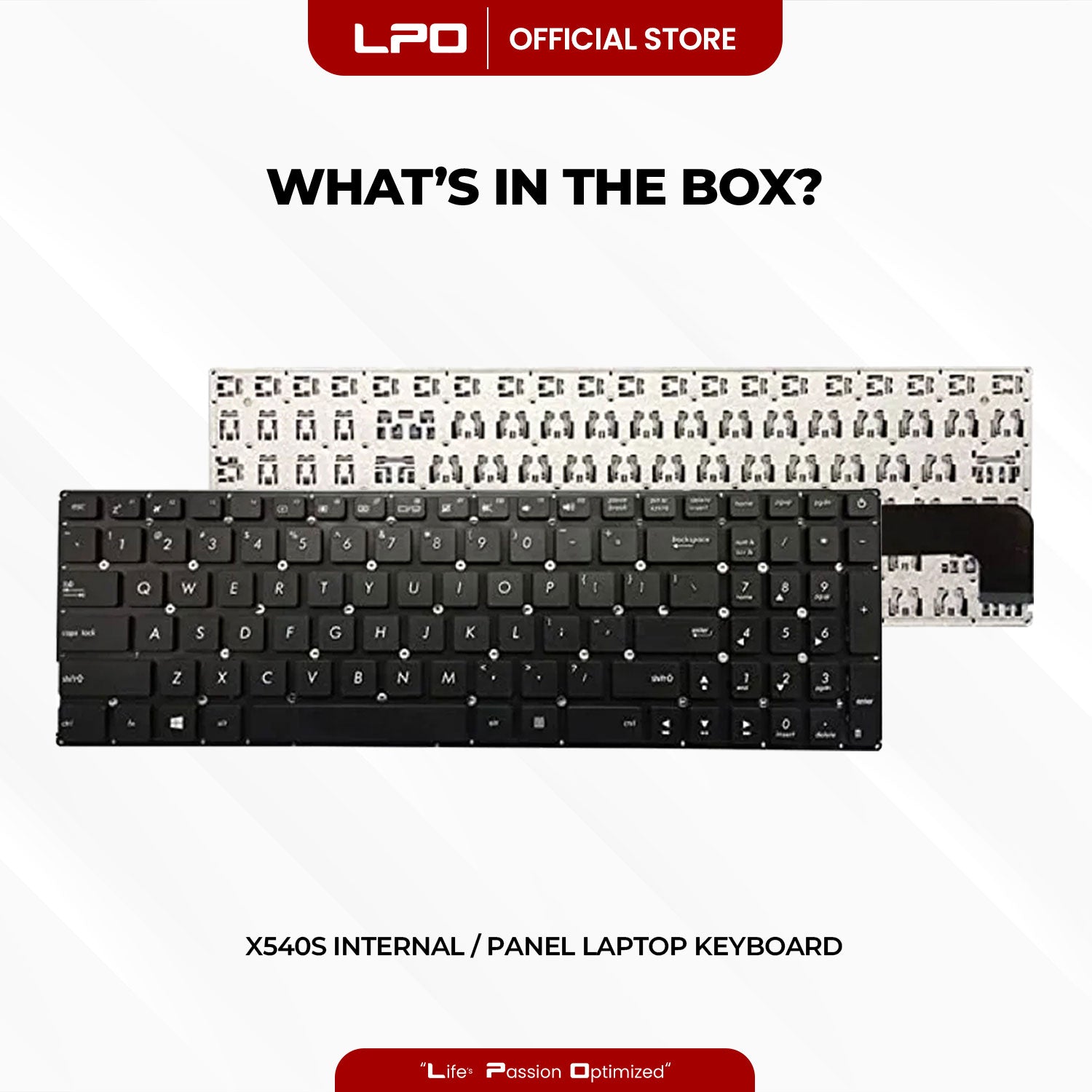 Laptop Keyboard ASUS X540 Internal / Panel Black US Compatible with Asus X540 X540L X540U