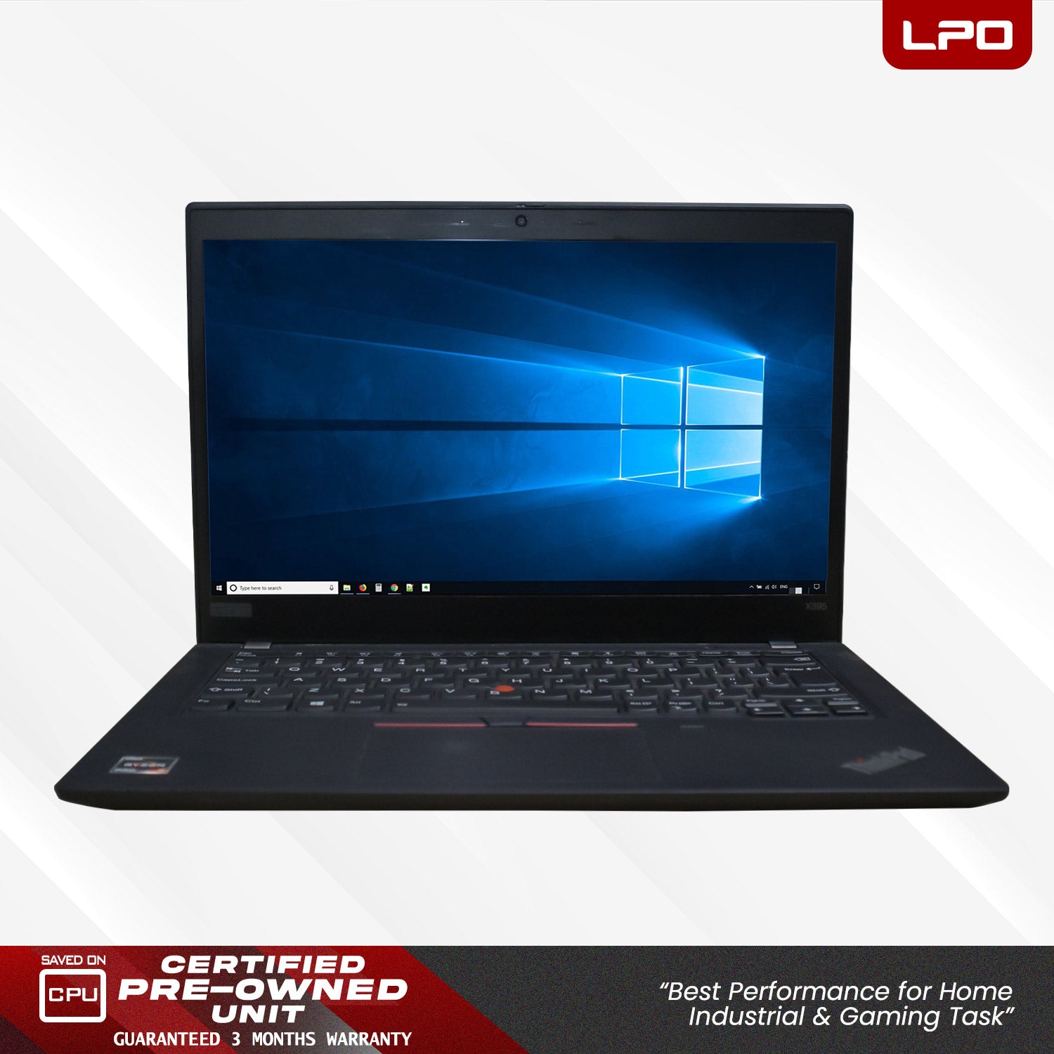 Laptop Lenovo Thinkpad X395 AMD Ryzen 5 Pro 3500 2.10Ghz 16GB DDR4 256GB SSD AMD Radeon Vega 8 13.3