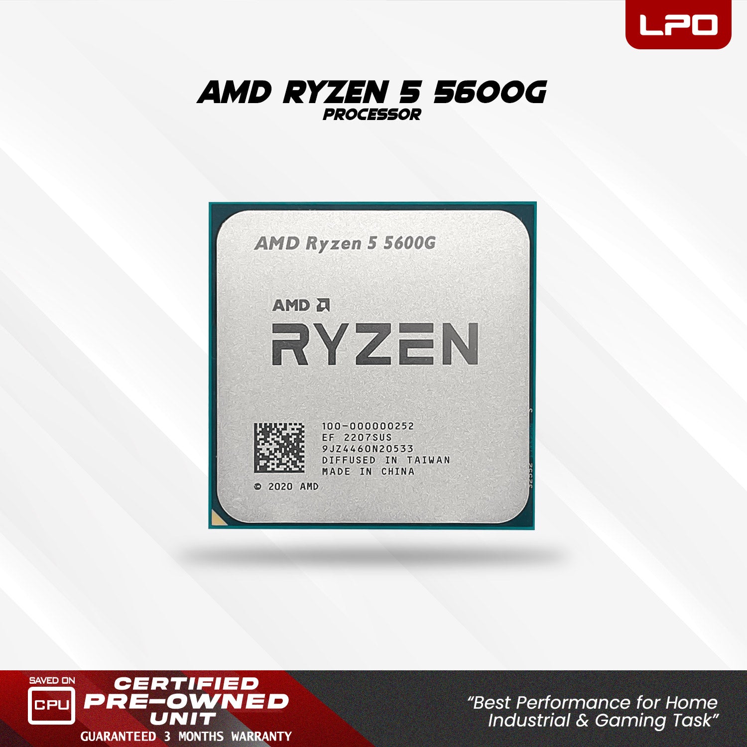Gaming Unit AMD Ryzen 5 5600G @3.9Ghz Biostar A520MHP AM4 Socket Team Group 8GB DDR4 120GB SSD YGT Top One 750W YGT Mars 6 Generic Casing (Game Ready)