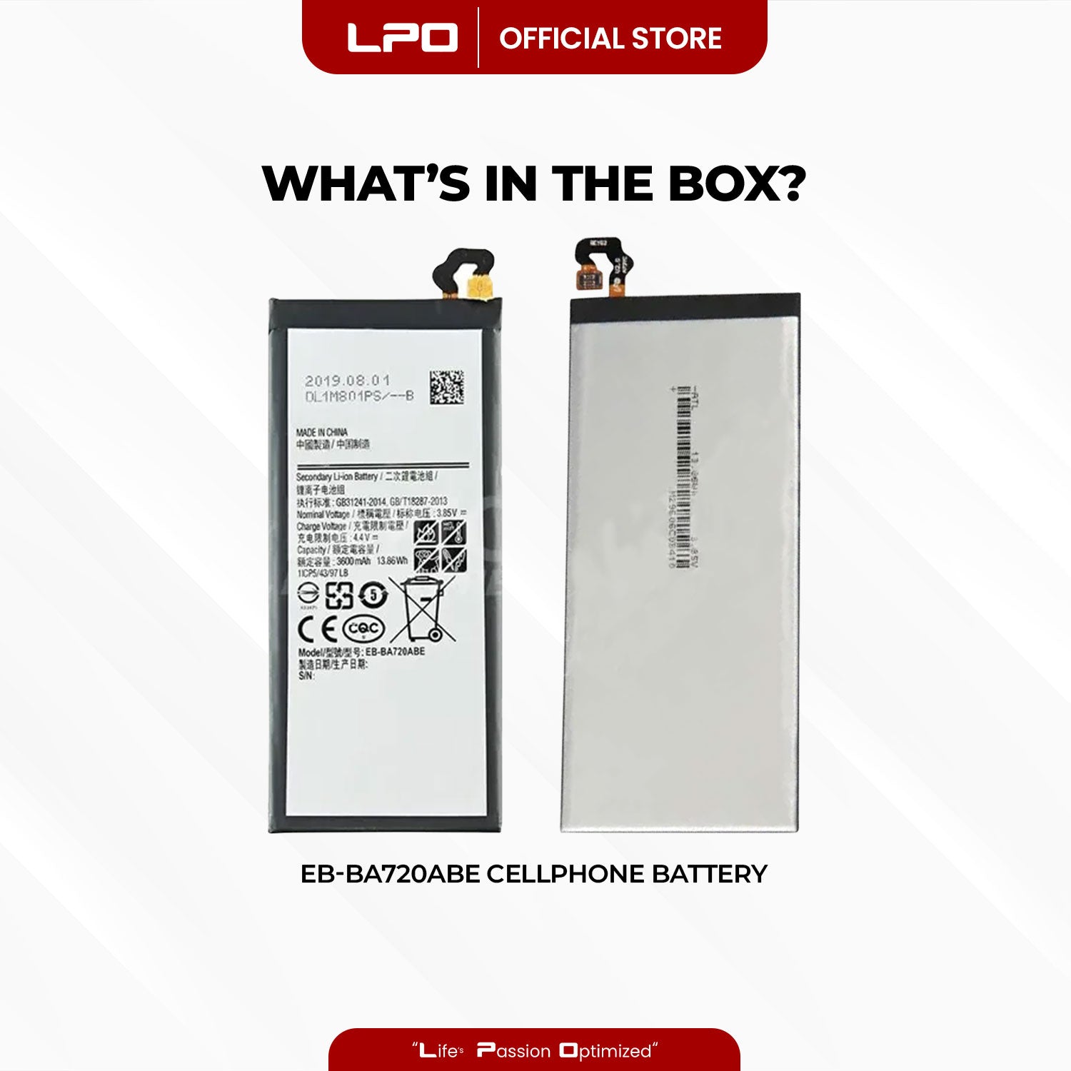 Cellphone Battery Samsung Galaxy A7 2017 EB-BA720ABE Compatible with SM-A720F, SM-A720S