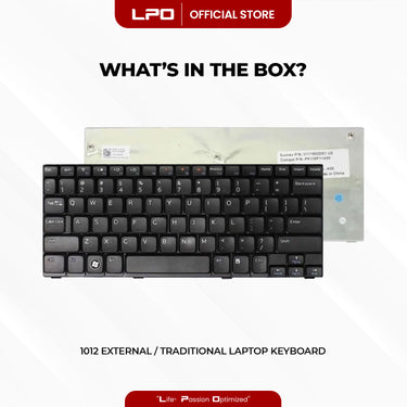 Laptop Keyboard DELL 1012 External / Traditional Black US Compatible with Dell Inspiron Mini 1012 1018 Series