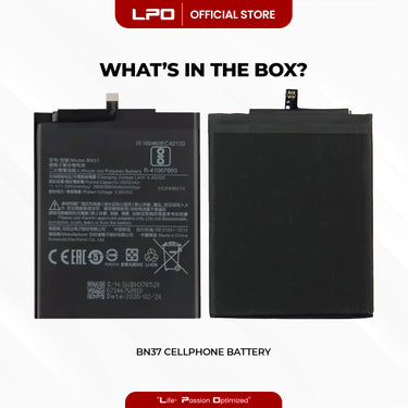 Cellphone Battery Xiaomi Redmi 6A 6 2018 BN37 Compatible with M1804C3CG, M1804C3CH, M1804C3CI - LPO Laptop PC-Outlet