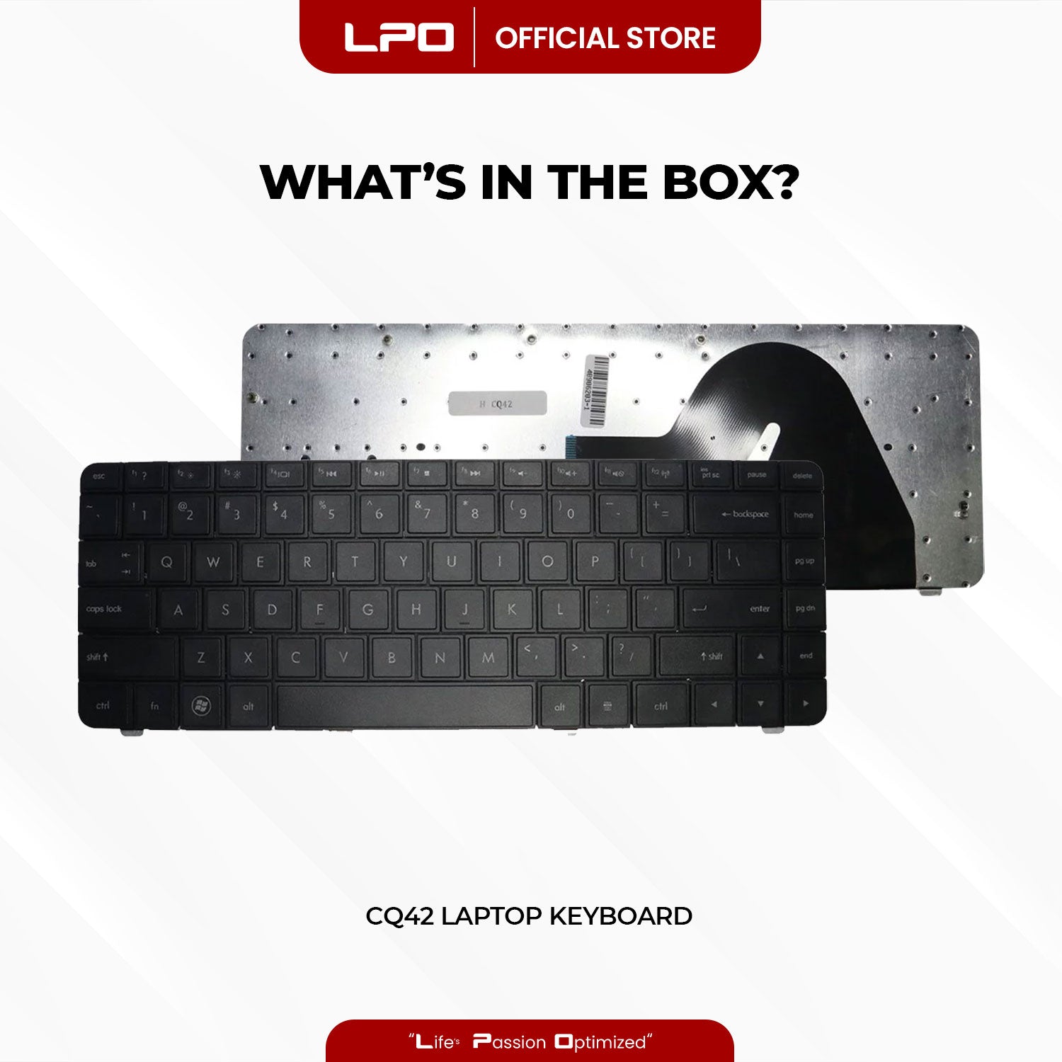 Laptop Keyboard HP CQ42 External / Traditional Black US Compatible with HP Compaq Presario CQ42 G42 Series