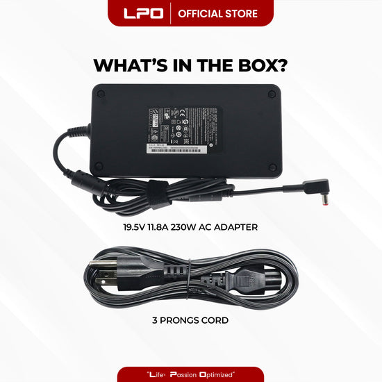 Laptop Charger Acer 19.5V 11.8A 230W Red Pin 5.5mm x 1.7mm Compatible with Acer Nitro 5 N20C1