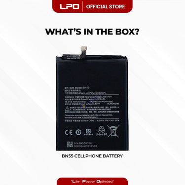Cellphone Battery Xiaomi Redmi Note 9S 2020 BN55 Compatible with M2003J6A1G - LPO Laptop PC-Outlet