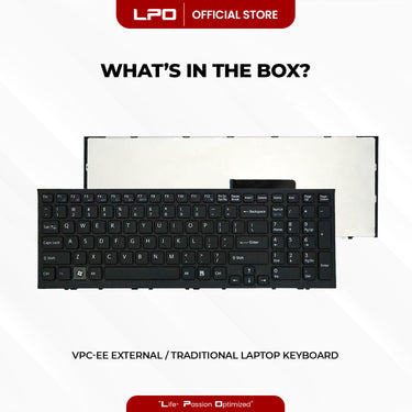 Laptop Keyboard SONY VPC-EE External / Traditional Black US Compatible with Sony Vaio VPC-EE