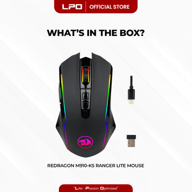 Redragon Ranger Lite M910-KS Gaming Mouse RGB Wired and Wireless Dual Mode