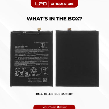 Cellphone Battery Xiaomi Redmi Note 8 Pro 2019 BM4J Compatible with 2015105, M1906G7I - LPO Laptop PC-Outlet