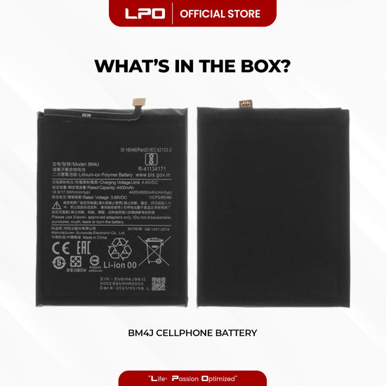 Cellphone Battery Xiaomi Redmi Note 8 Pro 2019 BM4J Compatible with 2015105, M1906G7I - LPO Laptop PC-Outlet