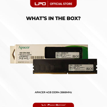 Apacer 4GB DDR4 2666MHz DIMM for Desktop RAM
