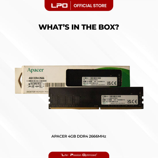 Apacer 4GB DDR4 2666MHz DIMM for Desktop RAM
