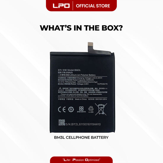 Cellphone Battery Xiaomi Mi 9 2019 BM3L Compatible with M1902F1G - LPO Laptop PC-Outlet