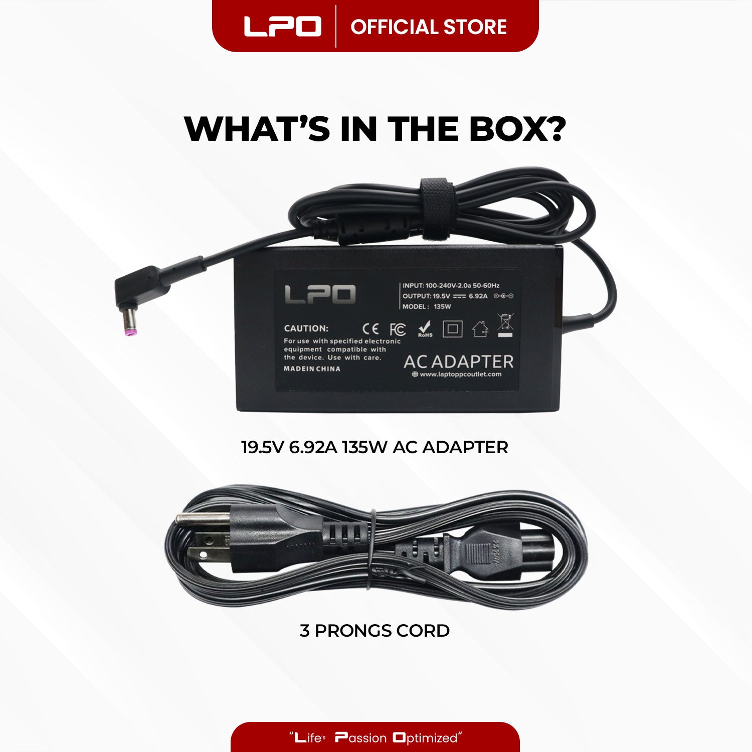 Laptop Charger Acer 19.5V 6.92A 135W Purple Pin 5.5mm x 1.7mm Compatible with Acer Nitro 5 N20C2