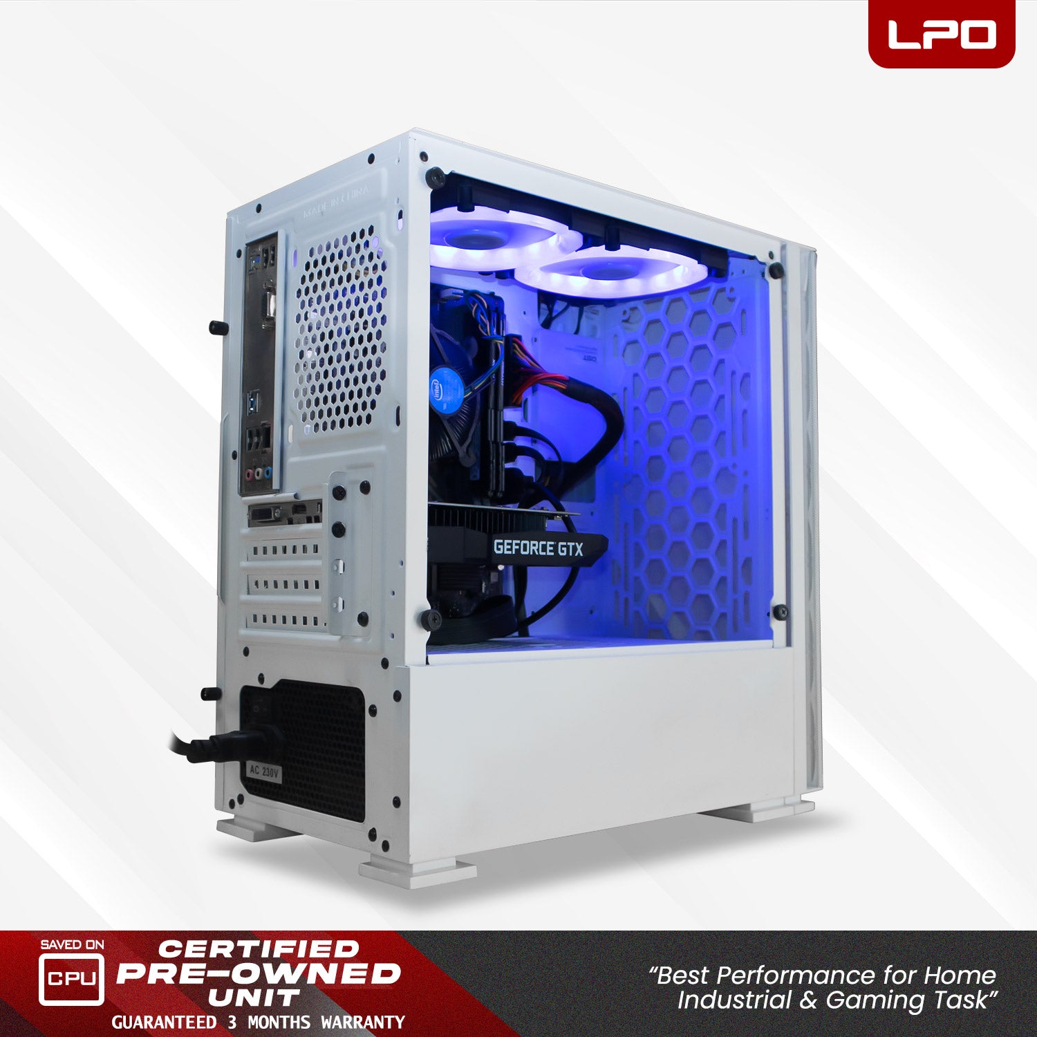 Gaming Desktop Computer Intel Core i5-10400F 2.90Ghz Gigabyte H510M S2 LGA 1200 Socket Motherboard GTX 1650 DDR5 4GB OC 16GB DDR4 256GB SSD + 1TB HDD 22