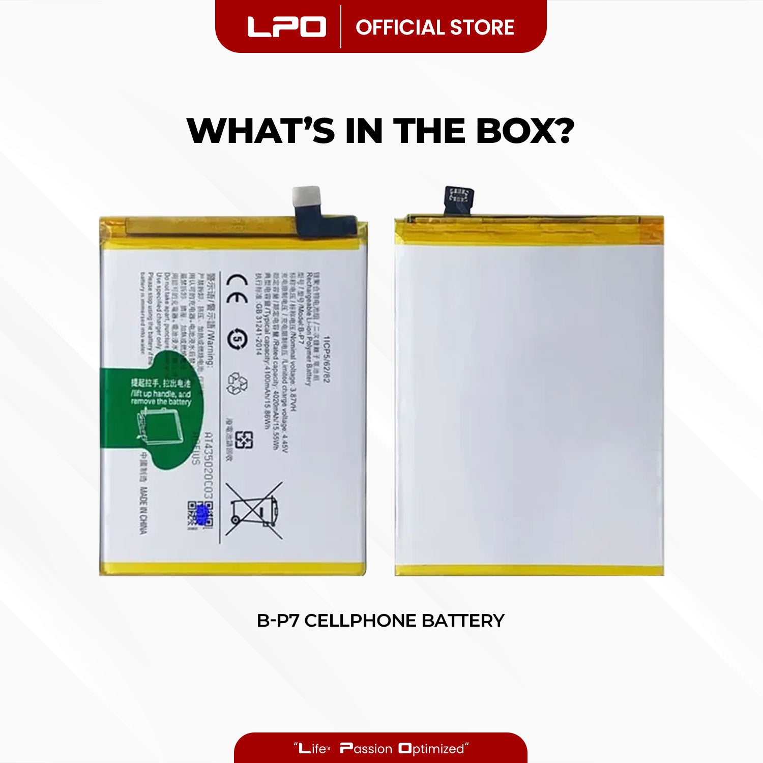 Cellphone Battery Vivo Y73s 2020 B-P7 Compatible with V2031A - LPO Laptop PC-Outlet