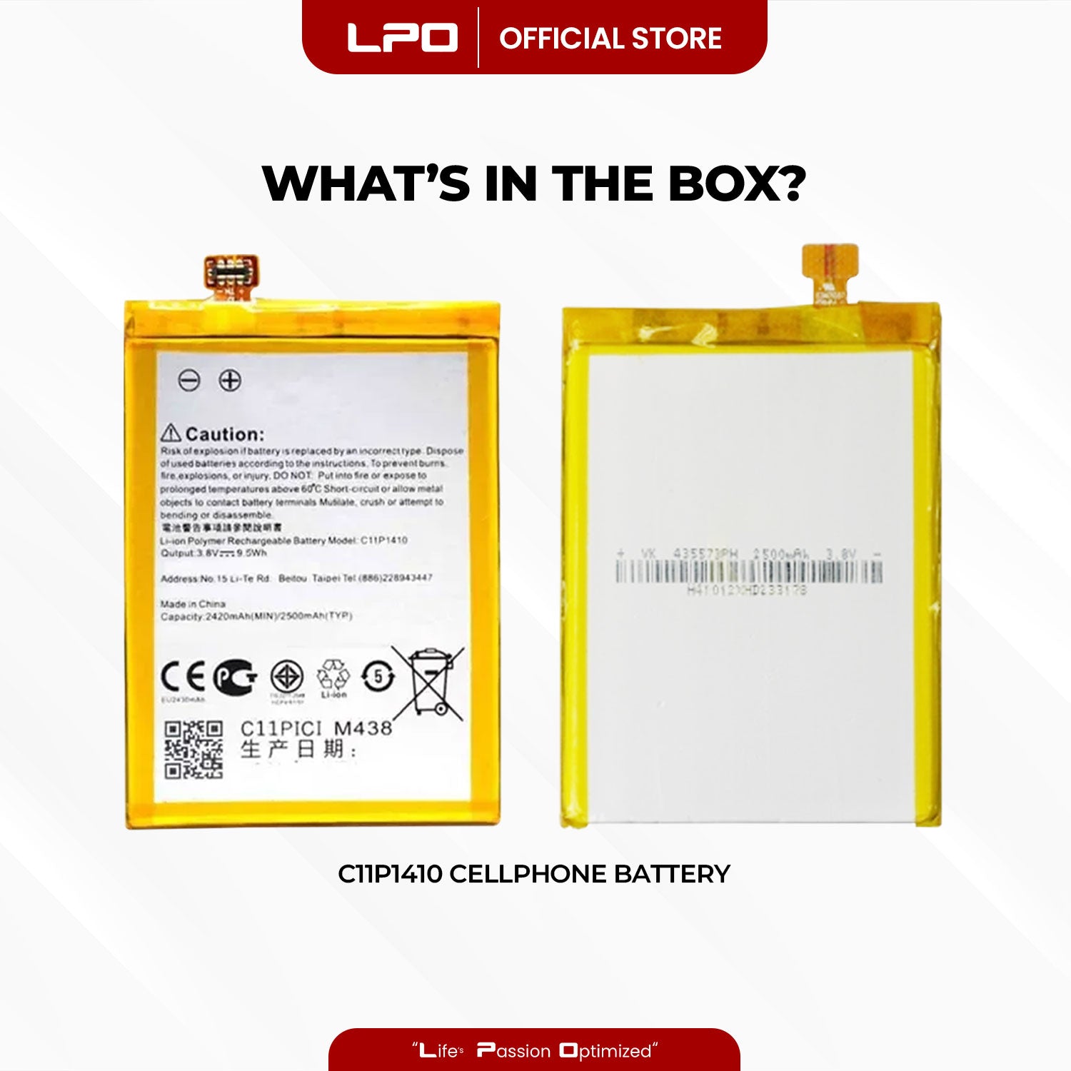 Cellphone Battery Asus Zenfone 5 Lite ZC600KL 2018 C11P1410 Compatible with X017DA, X017D
