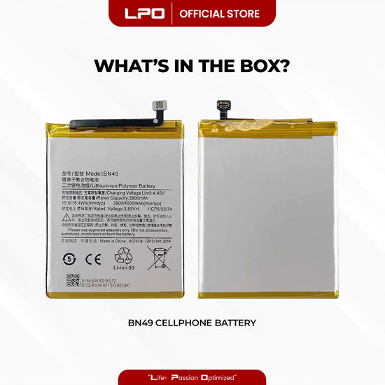 Cellphone Battery Xiaomi Redmi 7A 2019 BN49 Compatible with MZB7995IN, M1903C3EG, M1903C3EH, M1903C3EI - LPO Laptop PC-Outlet