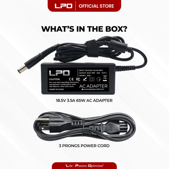 Laptop Charger HP 18.5V 3.5A 65W	Circle Pin 7.4mm x 5.0mm Compatible with HP Compaq Presario CQ60