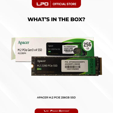 Apacer AS2280P4 256GB M.2 PCIe Gen3 x4 SSD (AP256GAS2280P4)
