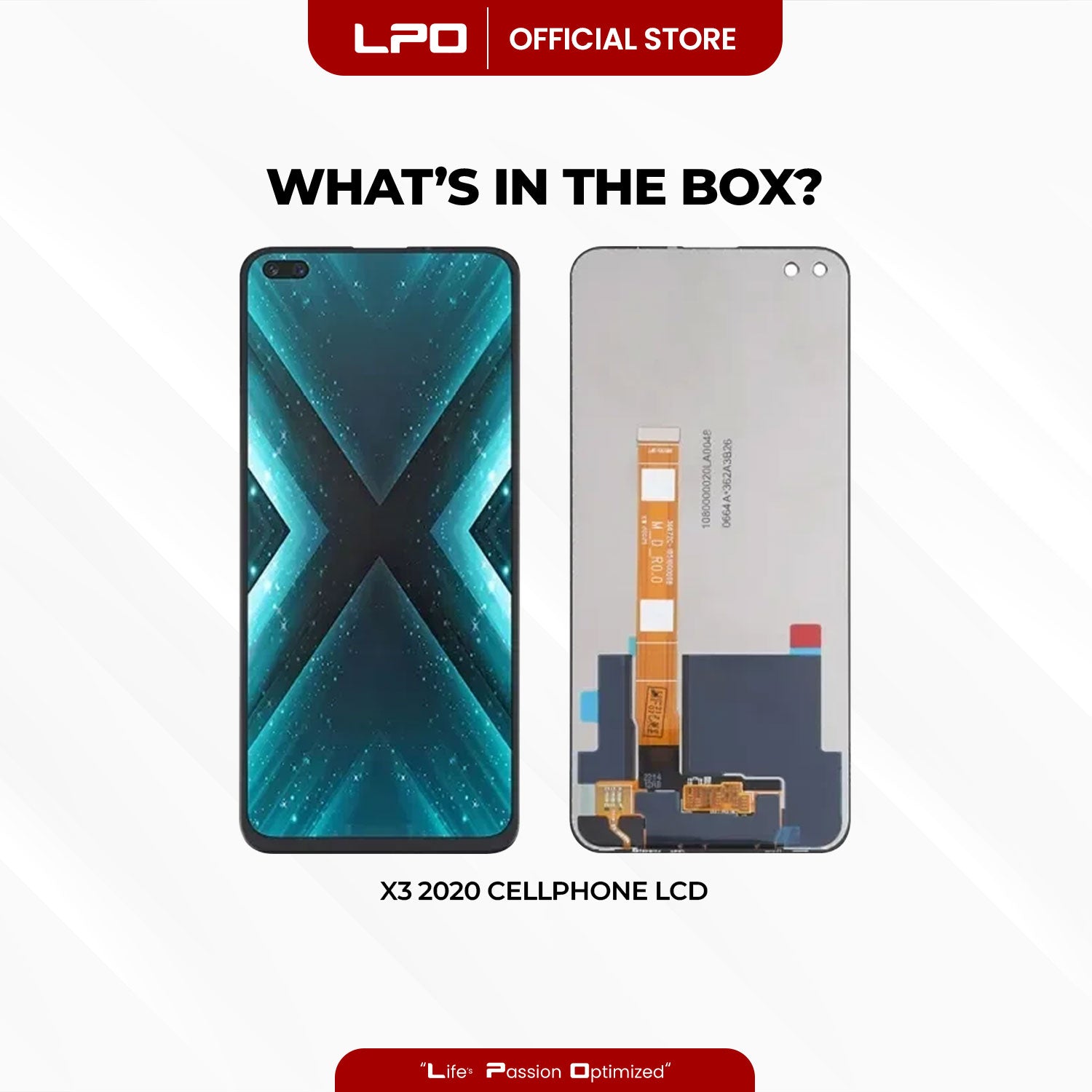 Cellphone LCD Screen	6.6 Realme X3 2020 Compatible with RMX2142, RMX2081, RMX2085, RMX2083