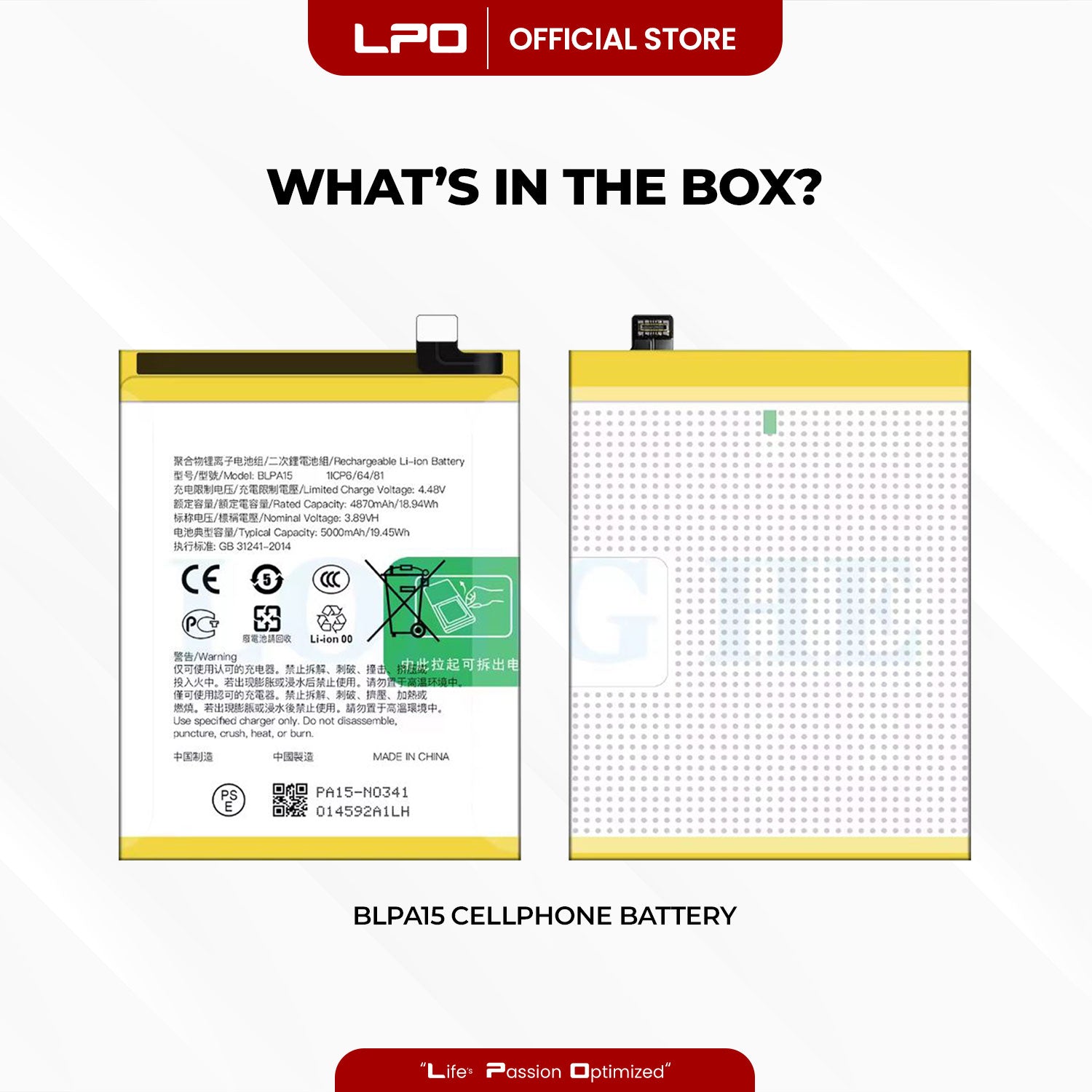 Cellphone Battery	Realme 11 Pro 2023 BLPA15 Compatible with Realme 11 Pro 2023, RMX3771