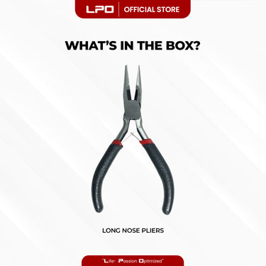 LPO Long Nose Pliers Mini Needle-Nose Pliers Multi-Function Electrician Wire Cutters DIY Jewelry Tool App