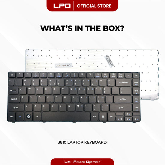 Laptop Keyboard ACER 3810 External Type / Traditional Black US Compatible with Acer 3810 4736 4738 4540 4240 4740 4741