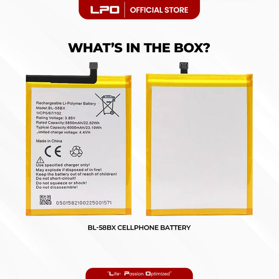 Cellphone Battery	Infinix Hot 9 Play 2020	BL-58BX Compatible with X680, X680B, X680C - LPO Laptop PC-Outlet