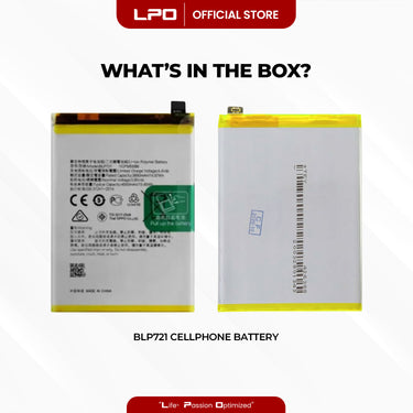Cellphone Battery	Realme C2 2019 BLP721 Compatible with RMX1941, RMX1945, RMX1943