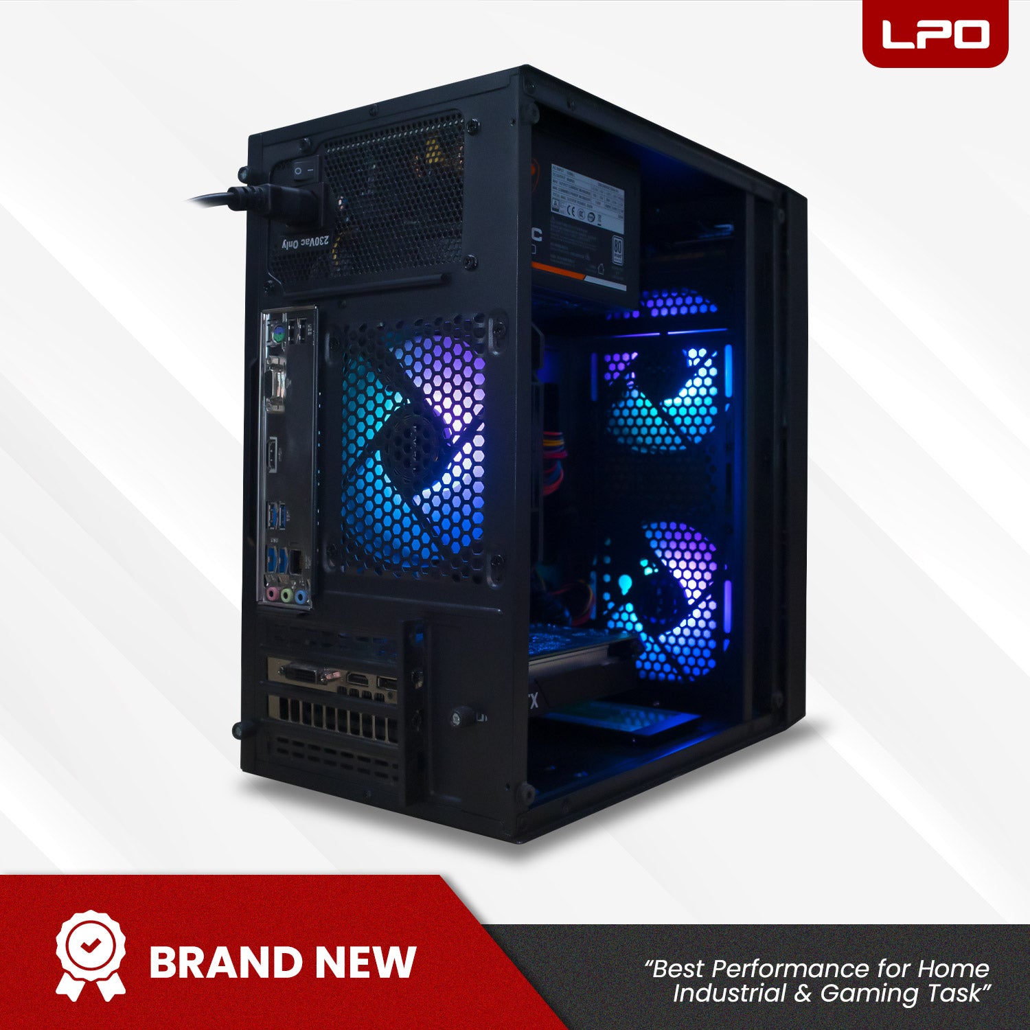 Gaming Desktop Unit AMD Ryzen 5 4500 6Cores 3.60Ghz A520M-K V2 AM4 Socket Motherboard NVIDIA GeForce GTX 1650 4GB 16GB DDR4 480GB 2.5
