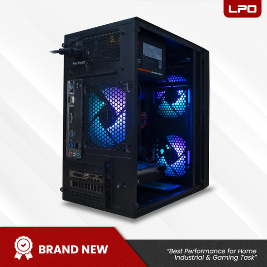 Gaming Desktop Unit AMD Ryzen 5 4500 6Cores 3.60Ghz A520M-K V2 AM4 Socket Motherboard NVIDIA GeForce GTX 1650 4GB 16GB DDR4 480GB 2.5