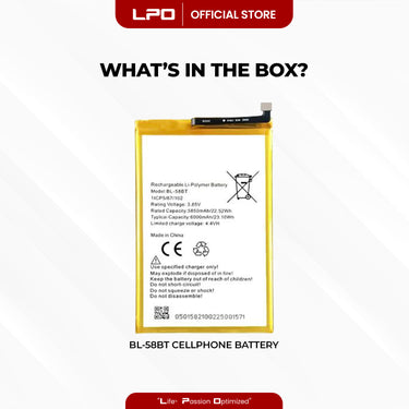 Cellphone Battery Tecno Pova 4 2022 BL-58BT Compatible with Tecno Pova, Pouvoir 4 Pro - LPO Laptop PC-Outlet