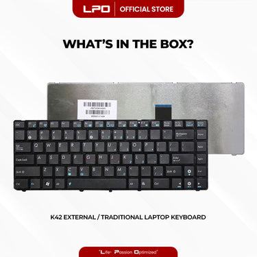 Laptop Keyboard ASUS K42 External / Traditional Black US Compatible with Asus K42 A42 K42D A42J K42F K42J K42IJ