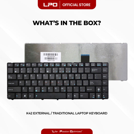 Laptop Keyboard ASUS K42 External / Traditional Black US Compatible with Asus K42 A42 K42D A42J K42F K42J K42IJ