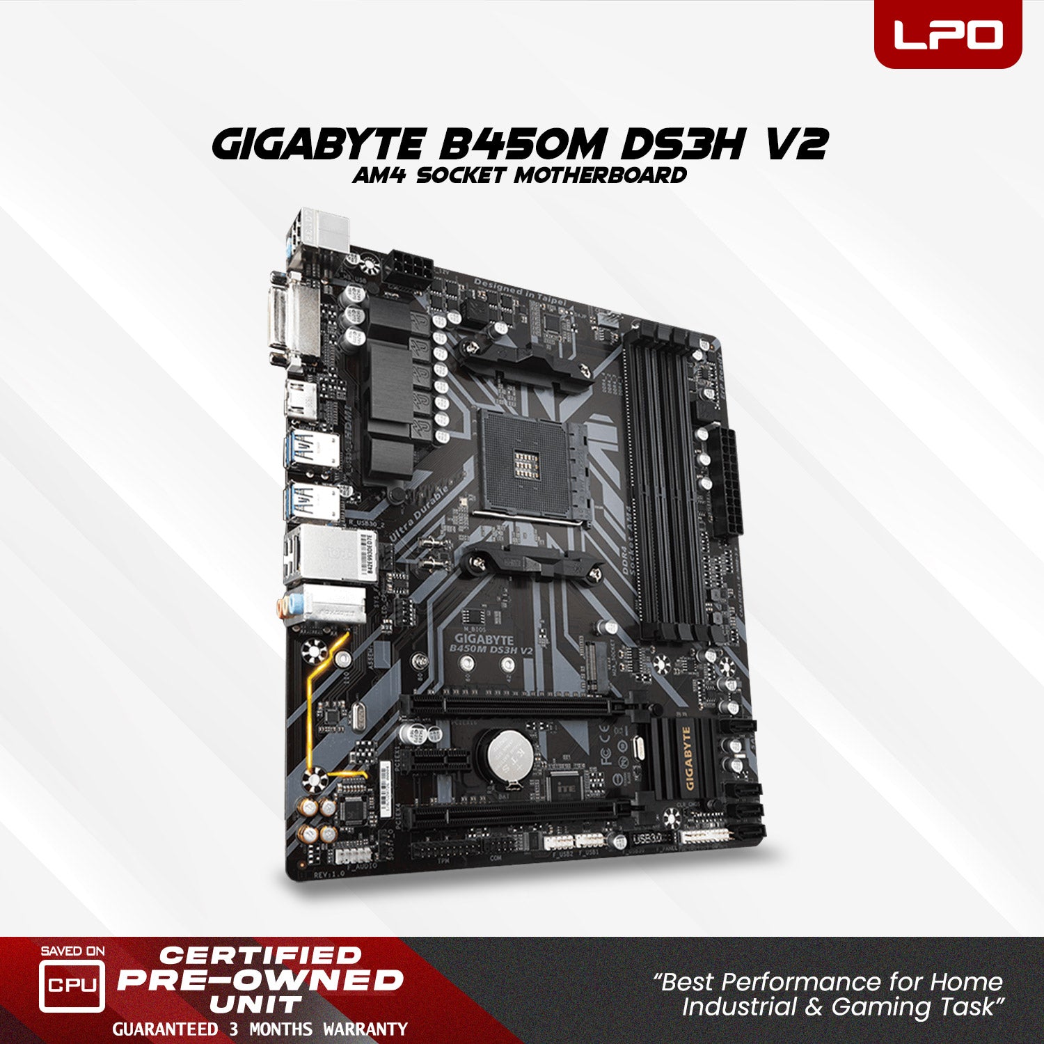 Gaming Desktop Computer AMD Ryzen 5 5500 6 Cores 3.60Ghz Gigabyte B450M DS3H V2 AM4 Socket Motherboard XFX RX 560 4GB DDR5 16GB DDR4 512GB M.2 SSD Inplay 850W PSU (Game Ready Set)