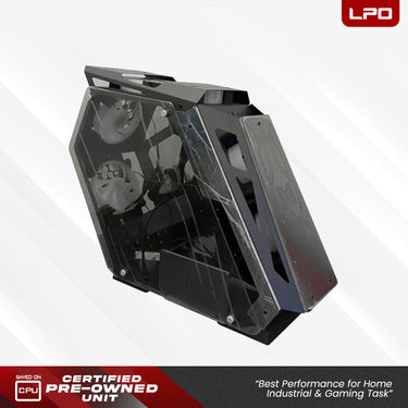 MMA Cyborg M-ATX PC Case Gaming Tempered Glass Desktop Computer Case