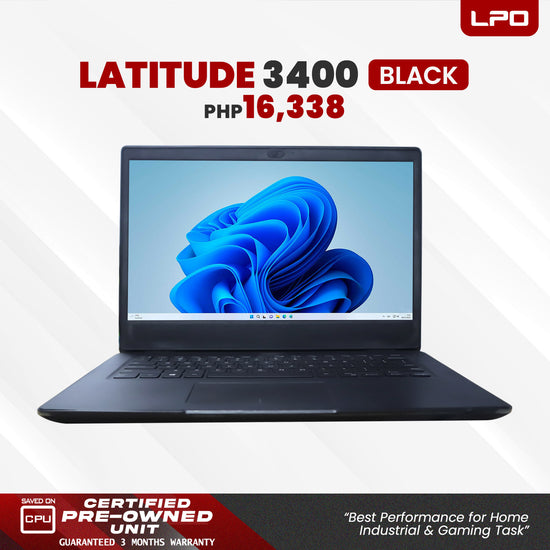 LPO Laptop Dell Latitude 3400 Black Intel Core i5-8265U 1.60Ghz 8Gb DDR4 256GB SSD Intel UHD Graphics 620 14