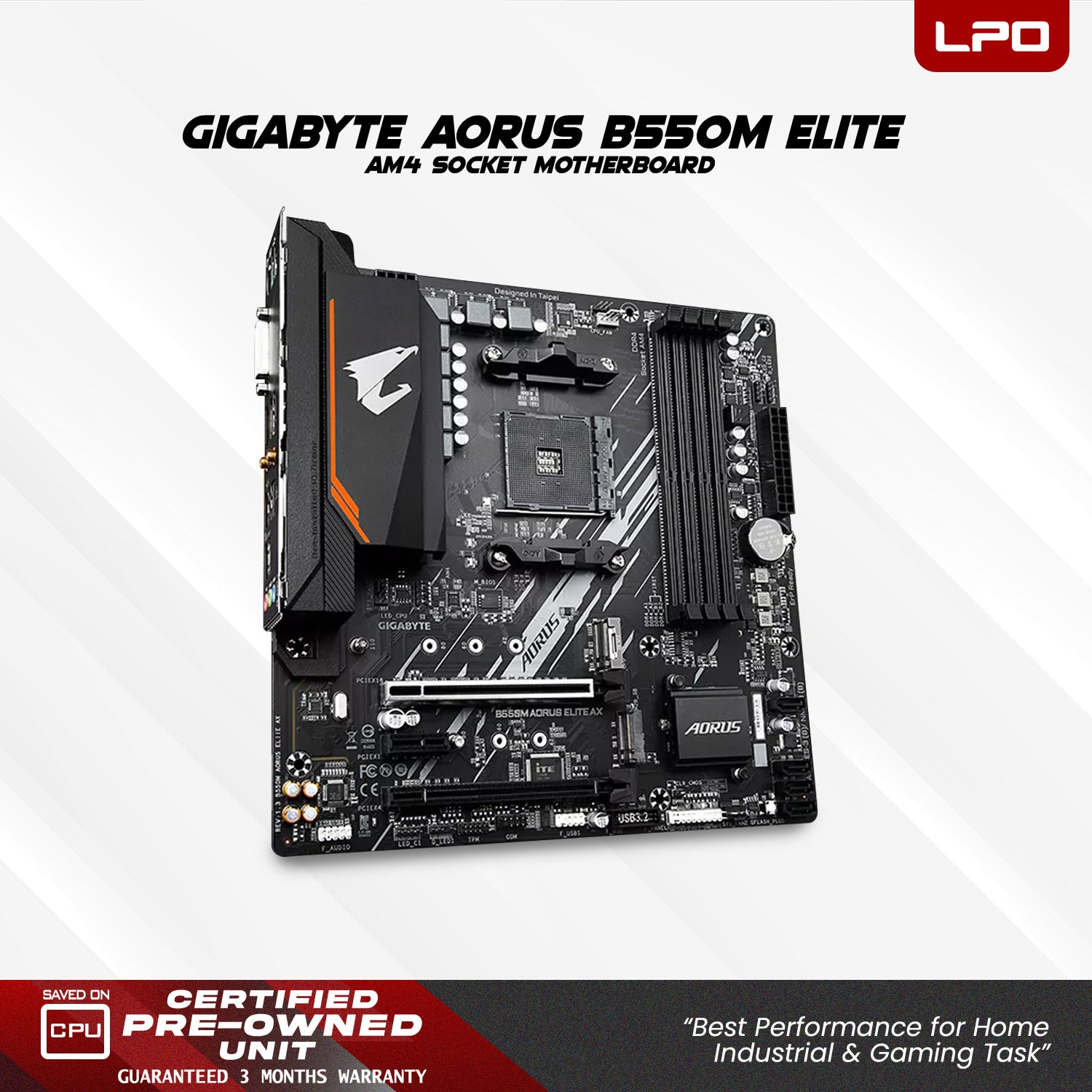 Gaming unit AMD Ryzen 5 5600X @ 4.6GHz AORUS B550M Elite AM4 socket 16GB G.Skill TridentZ RGB DDR4 TeamGroup GX2 256GB SSD 2.5