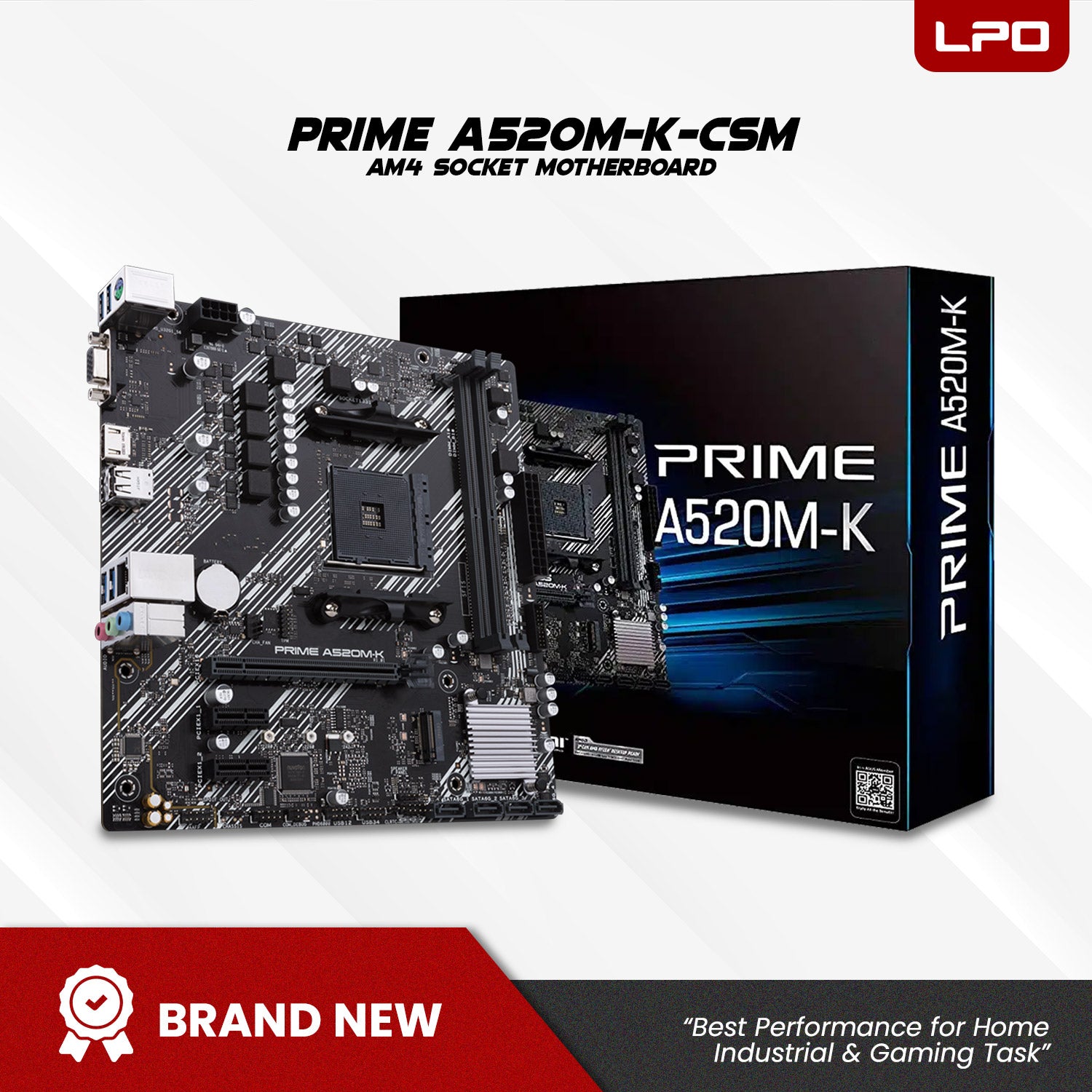 Gaming Desktop Unit AMD Ryzen 5 4600G 4.2Ghz Prime A520M-K-CSM AM4 Socket Motherboard 8GB DDR4 500GB NVMe SSD DLM21 White Case MAG A500DN 500W 80+ PSU (Game Ready)