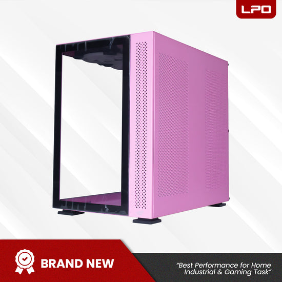 YGT V1 Dual Chamber ATX PC Case Gaming Tempered Glass Desktop Computer Case