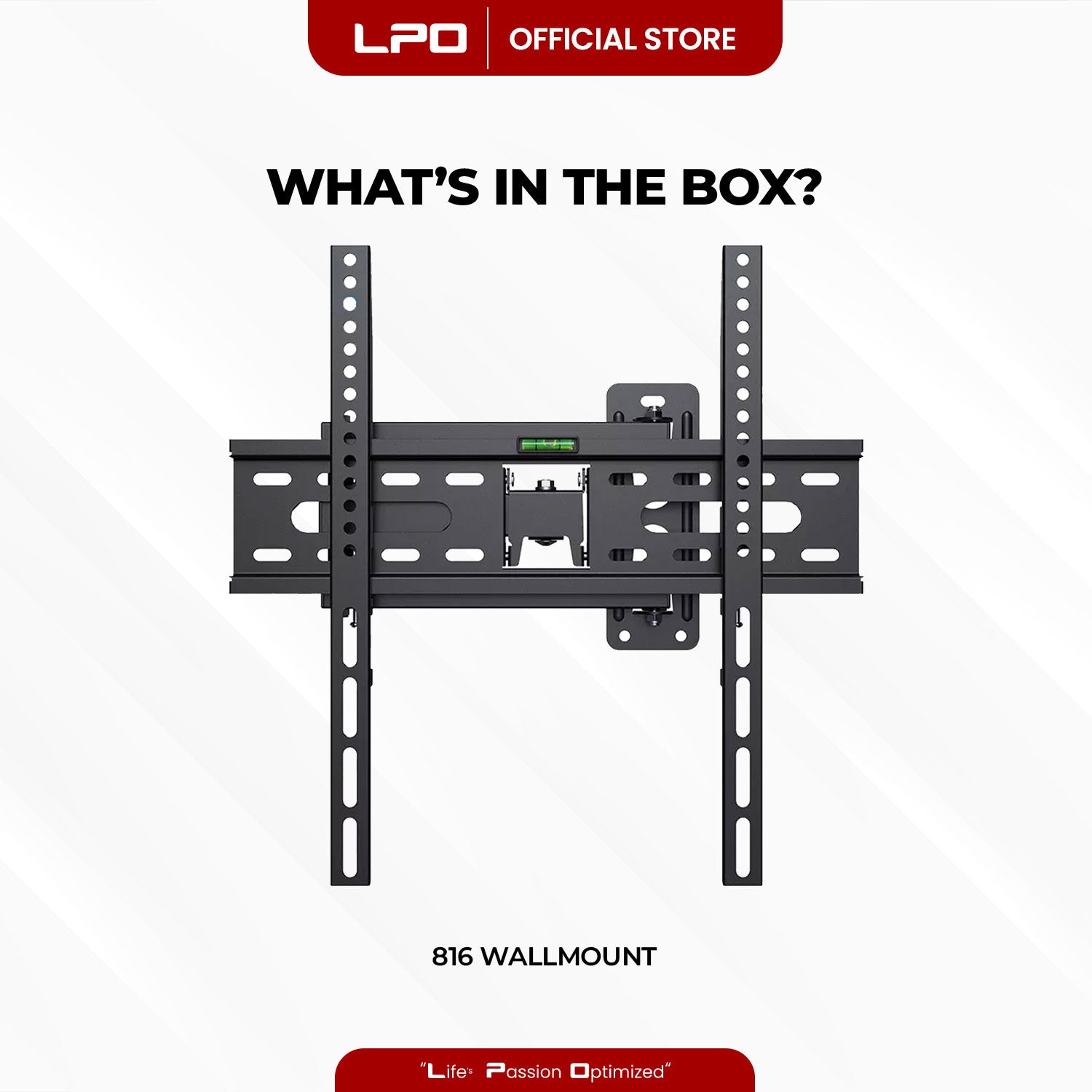 TV Wall Mount Swivel and Tilt Bracket	 816 26 - 55 inch Load Capacity up to 30kg Full Motion Movement